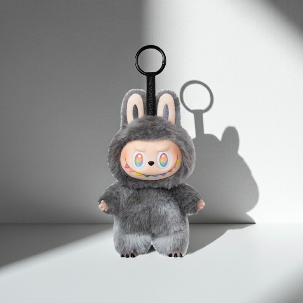 Porte-clés Labubu Macarons Châtaigne Cacao (Macarons Secret)