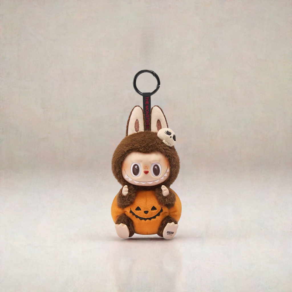 Labubu Sitting Pumpkin Keychain
