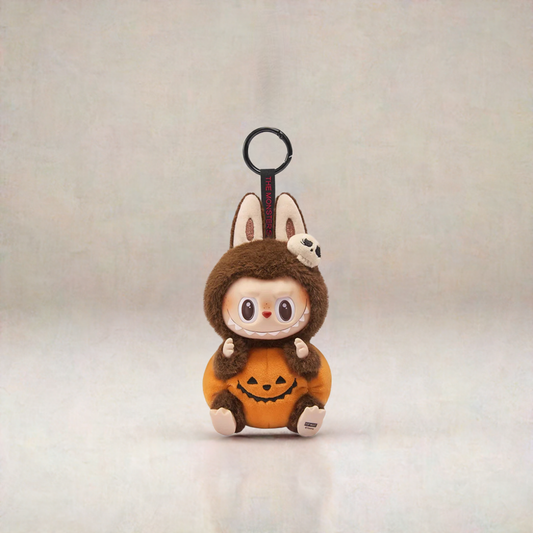 Labubu Sitting Pumpkin Keychain
