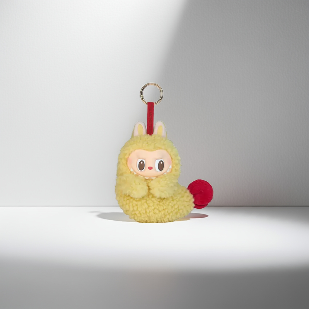 Labubu Shrimp Earphone Case Keychain